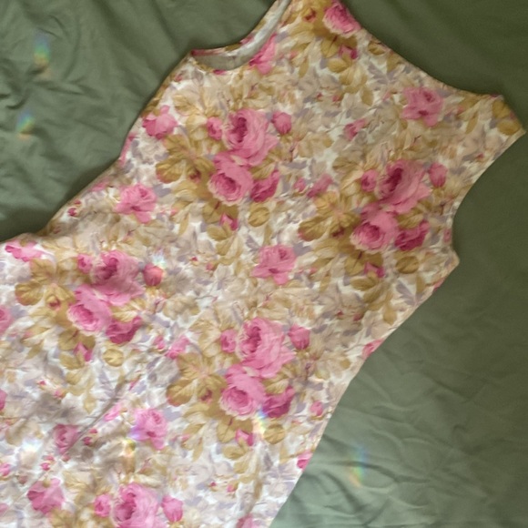 Karen Kane VINTAGE 100% LINEN Maxi Floral Dress - Picture 10 of 11